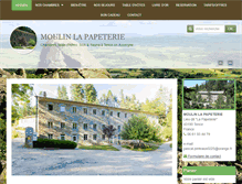 Tablet Screenshot of lesgitesdelapapeterie.com